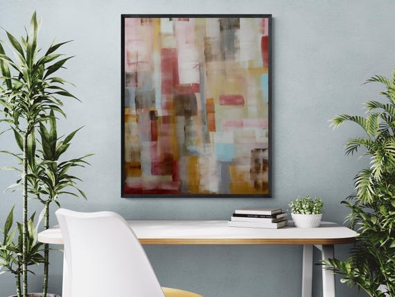 Abstract Art Print: Modern Decorative Painting (Digital Download)