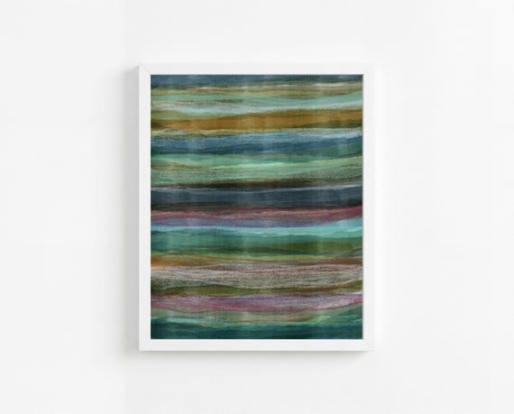 Printable Abstract Painting Wall Art, Colorful Modern Retro Decorative Art, (Digital Download)