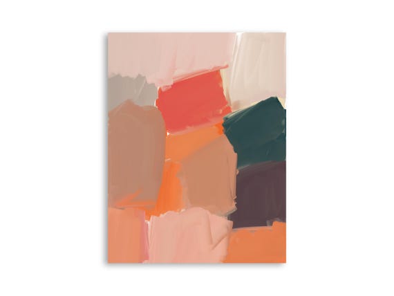 Printable abstract wall art, decorative printable abstract art print