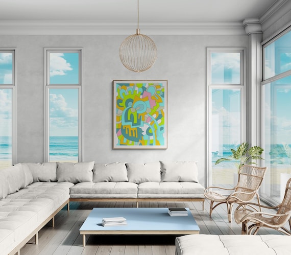 Geometric Abstract Art Print: Modern Wall Decor (Digital Download)