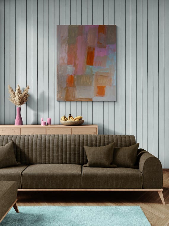 Abstract Art Print: Modern Decorative Painting (Digital Download)