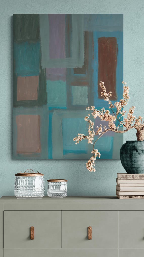Printable Abstract Art Painting: Modern Wall Decor (Digital Download)