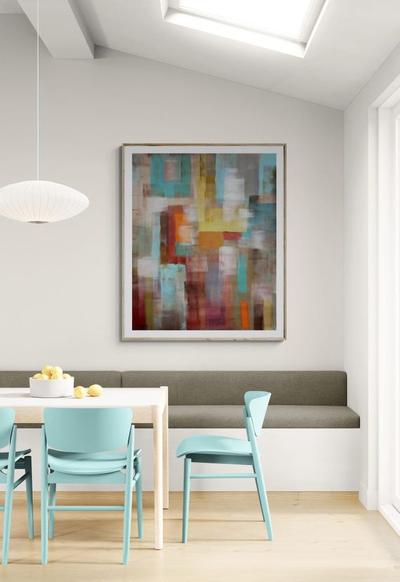 Abstract Art Print: Modern Decorative Painting (Digital Download)