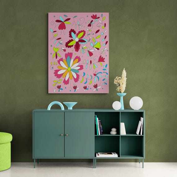 Printable Floral Wall Art: Decorative Flower Illustration (Digital Download)