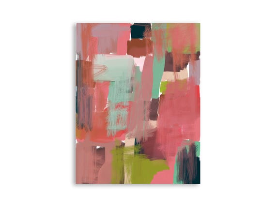 Printable abstract wall art, decorative printable abstract art print