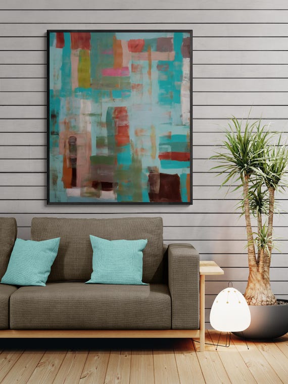 Abstract Art Print: Modern Decorative Painting (Digital Download)