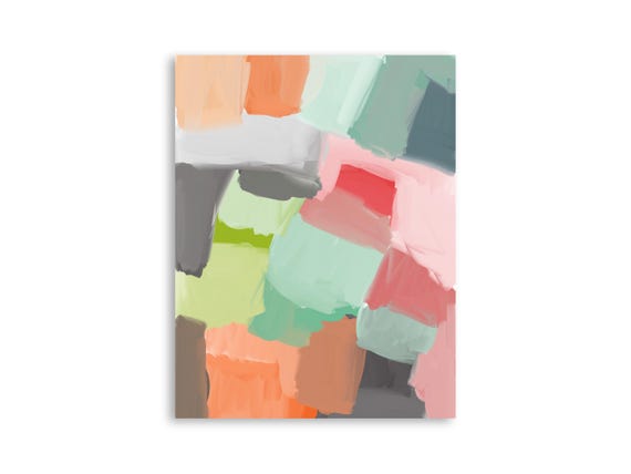 Printable abstract wall art, decorative printable abstract art print, printable abstract painting