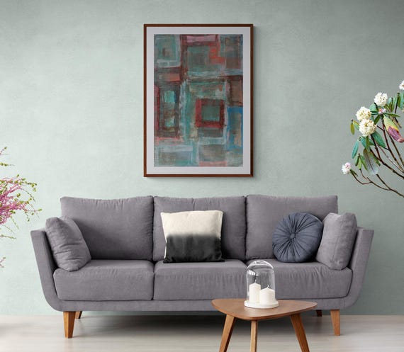 Printable Abstract Art Painting: Modern Wall Decor (Digital Download)
