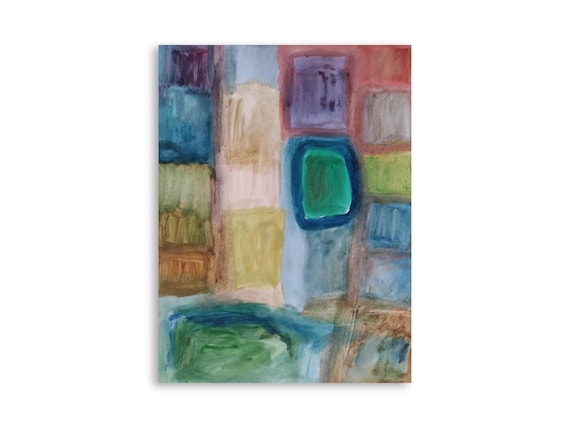 Printable abstract wall art, decorative printable abstract art print, printable abstract watercolor painting