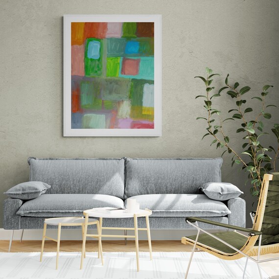 Abstract Art Print: Modern Decorative Painting (Digital Download)
