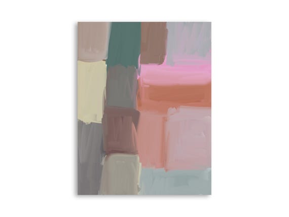 Printable abstract wall art, decorative printable abstract art print, printable abstract painting