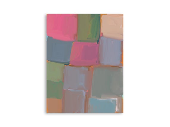 Printable abstract wall art, decorative printable abstract art print, printable abstract painting