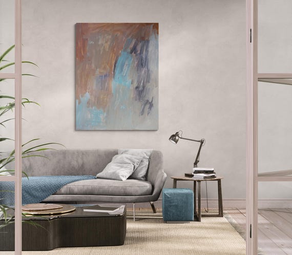 Abstract Art Print: Modern Decorative Painting (Digital Download)