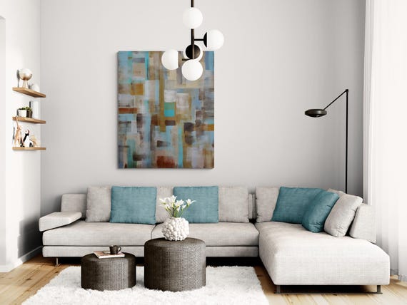 Abstract Art Print: Modern Decorative Painting (Digital Download)