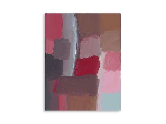 Printable abstract wall art, decorative printable abstract art print, printable abstract painting