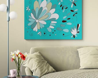Printable Floral Wall Art: Decorative Flower Illustration (Digital Download)