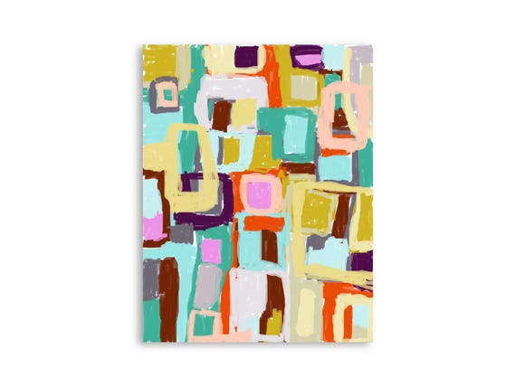 Printable abstract wall art, decorative printable abstract art print