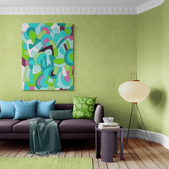 Geometric Abstract Art Print: Modern Wall Decor (Digital Download)