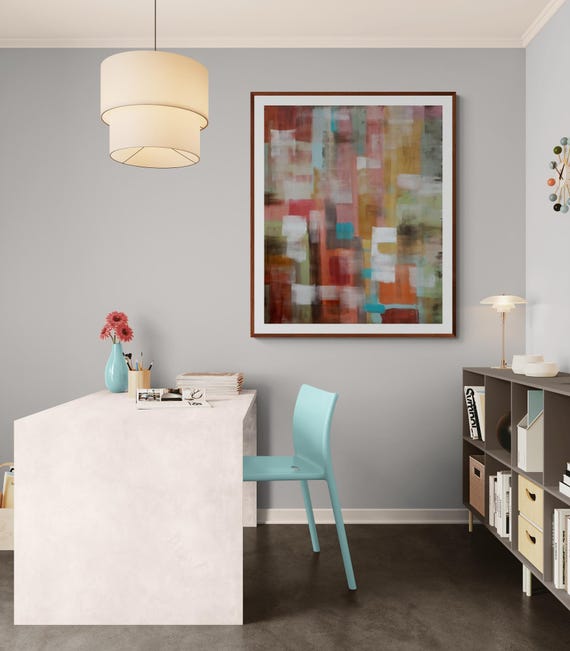 Abstract Art Print: Modern Decorative Painting (Digital Download)