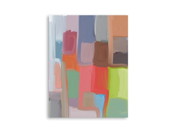 Printable abstract wall art, decorative printable abstract art print, printable abstract painting