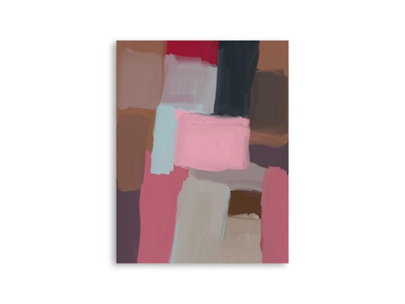 Printable abstract wall art, decorative printable abstract art print, printable abstract painting