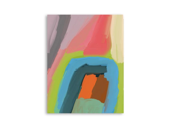 Printable abstract wall art, decorative printable abstract art print, printable abstract painting