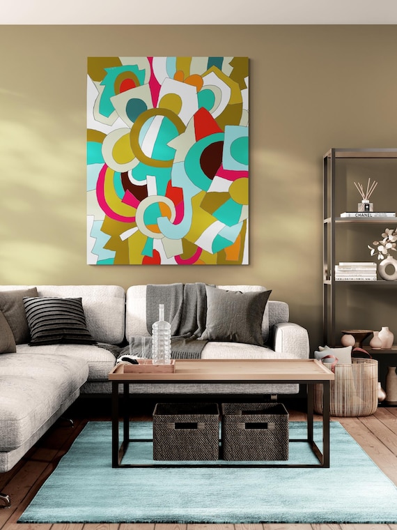 Geometric Abstract Art Print: Modern Wall Decor (Digital Download)