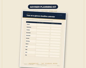 Planungspaket für Jahrbuchberater, Terminkalender & Ablaufplan, Übersichtsplaner, Fotodokumentations-Tracker, ausfüllbares PDF + Tabellenkalkulation