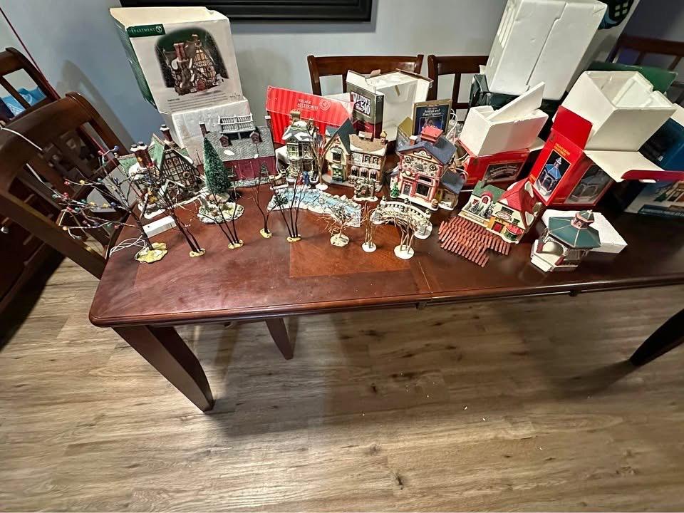 Vintage Lighted Christmas Village - Etsy