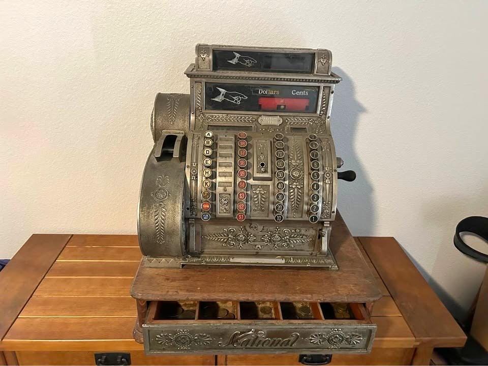 Antique Ncr Brass Cash Registers - Etsy