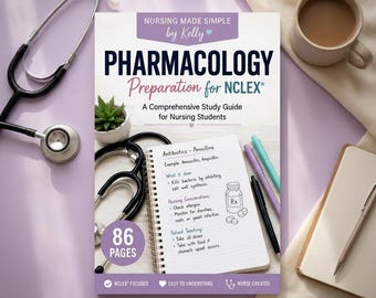 Leitfaden für das Pharmakologie-Studium in der Krankenpflege | 86-seitige Medikamentenübersicht (PDF)