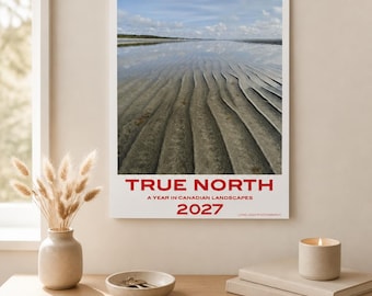 Calendario de pared True North 2027, tamaño A3 para fotografía de paisajes del Reino Unido, Australia, Nueva Zelanda, Japón y Canadá.