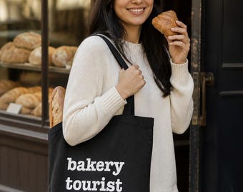 Bolso de tela para amantes de la panadería y la repostería, bolso de algodón orgánico para aficionados a la gastronomía, regalo ideal para amantes del pan y pasteleros.