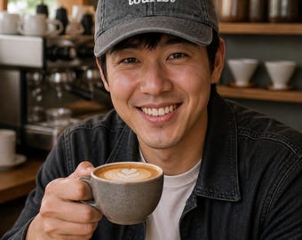 Gorra vintage bordada para amantes del café, regalo divertido para aficionados al café, gorra de cafetería.