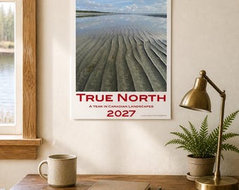 Calendario de pared True North 2027 para EE. UU. y Canadá, tamaño 11x16.5, regalo de fotografía de paisajes