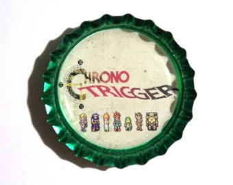 Chrono Trigger Magnet or Keychain • Crono, Magus, Marle, Ayla, Frog, Lucca, Robo • Video Game Super Nintendo SNES RPG Gift