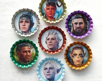 Baldur's Gate 3 Magnet • Favorite Character • Shadowheart, Lae'zel, Gale, Astarion, Wyll, Karlach, Halsin, Jaheira, Minsc and Boo, Minthara