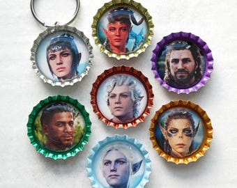 Baldur's Gate 3 Keychain • Favorite Character • Shadowheart, Lae'zel, Gale, Astarion, Wyll, Karlach, Jaheira, Halsin, Minsc & Boo, Minthara