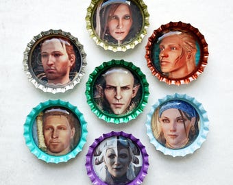 Dragon Age Character Magnet • Morrigan, Alistair, Leliana, Zevran, Anders, Fenris, Cullen, Solas, The Iron Bull, Varric, Cassandra, & More