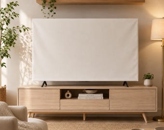 Funda antipolvo para TV, protector de pantalla plana, protector de televisión elástico para sala de estar, centro de entretenimiento, pantalla, tela de poliéster, dormitorio, hogar