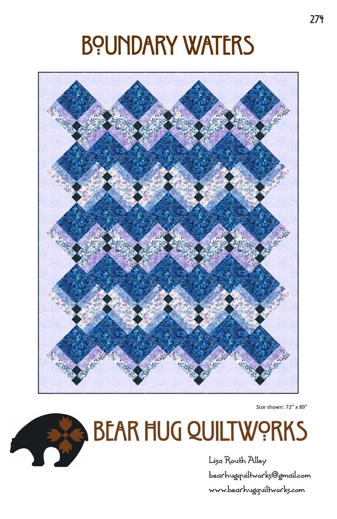 Boundary Waters Quilt Pattern Etsy