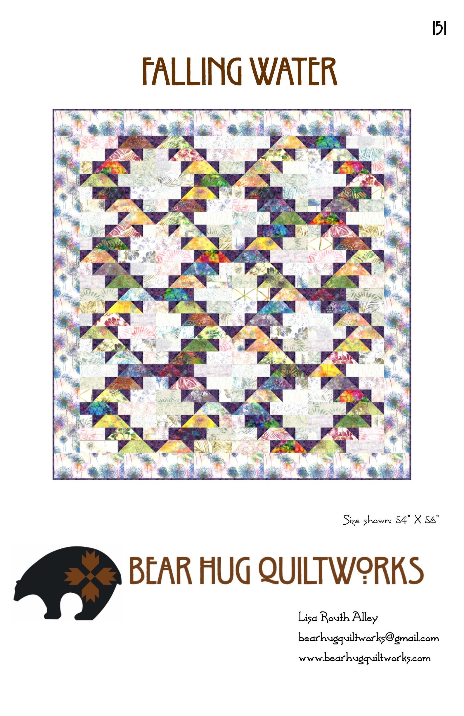 Falling Water Quilt Pattern Etsy