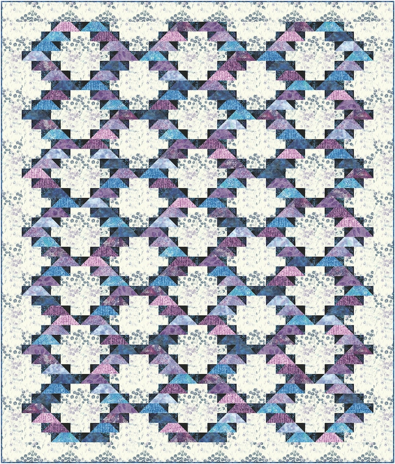 Water Quilt Pattern Falling Water Quilt Pattern - Etsy