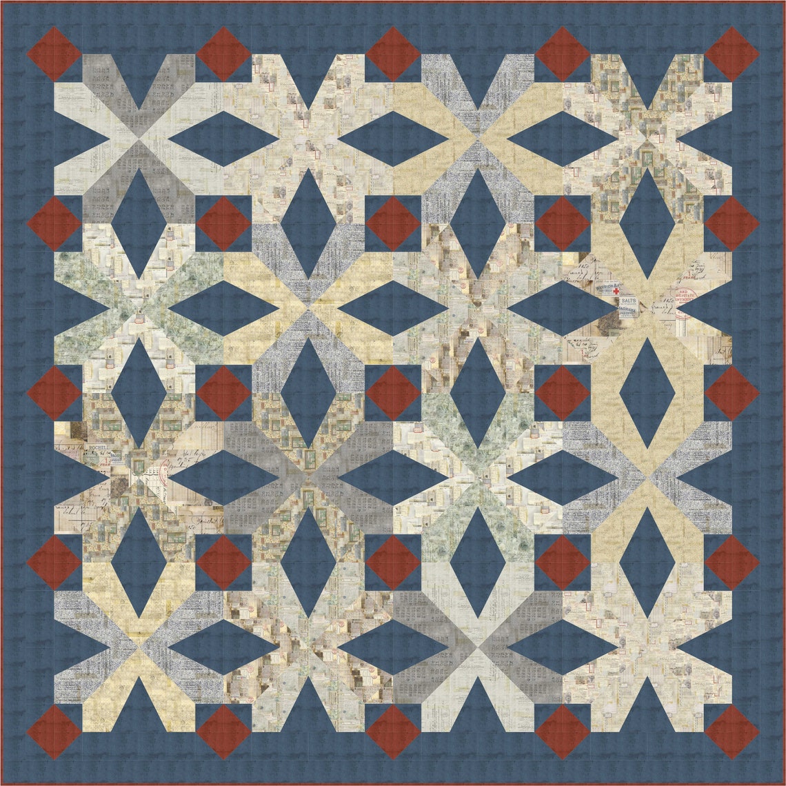 Geodetic Quilt Pattern - Etsy