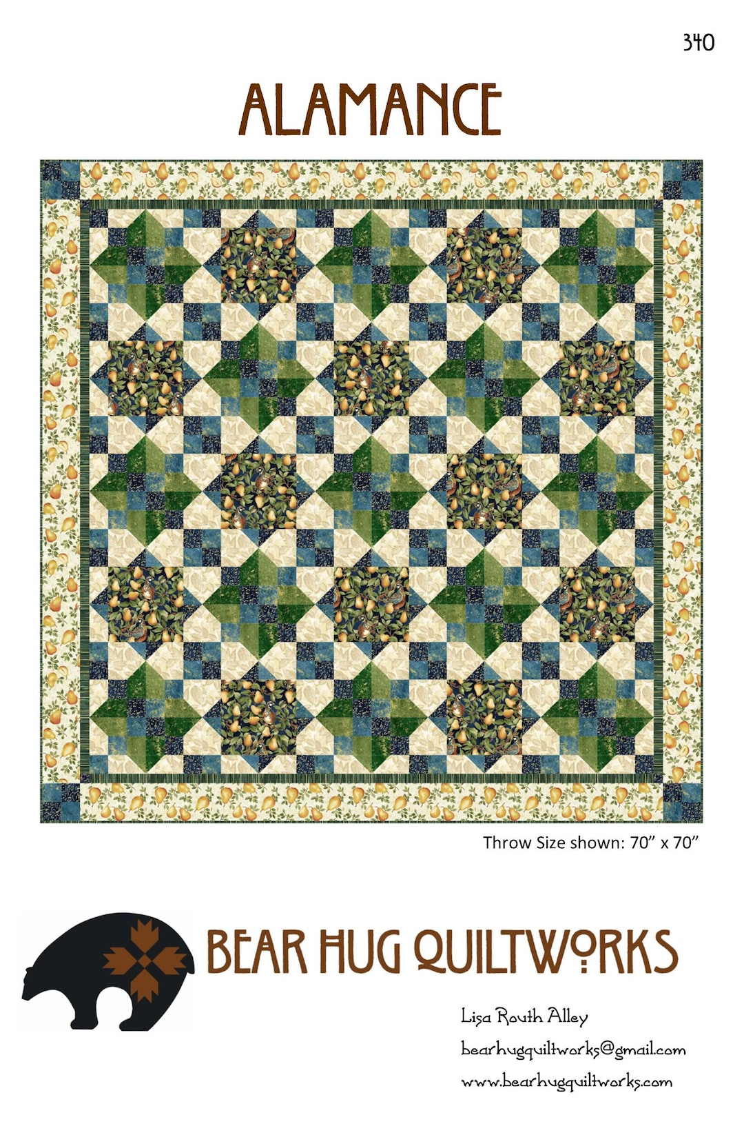 Alamance Quilt Pattern - Etsy