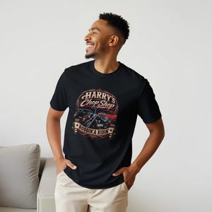 Camiseta clásica unisex de cuello redondo / Gildan® 64000 Negra imagen 6