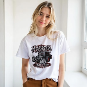 Camiseta clásica unisex de cuello redondo / Gildan® 64000 Blanca imagen 5