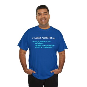 Funny Python Coding T-Shirt, Software Engineer Gift, Stack Overflow Programmer Humor Tee, Computer Science Nerd Shirt, Coding Genius image 5