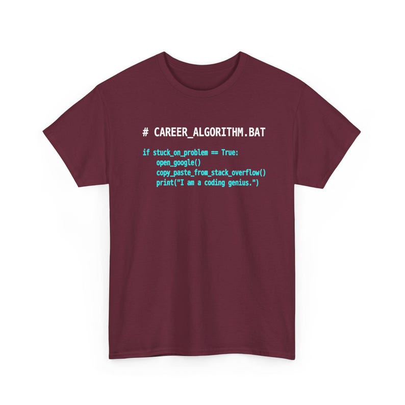 Funny Python Coding T-Shirt, Software Engineer Gift, Stack Overflow Programmer Humor Tee, Computer Science Nerd Shirt, Coding Genius image 14