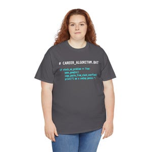 Funny Python Coding T-Shirt, Software Engineer Gift, Stack Overflow Programmer Humor Tee, Computer Science Nerd Shirt, Coding Genius image 3